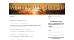 Desktop Screenshot of maximizethismoment.com